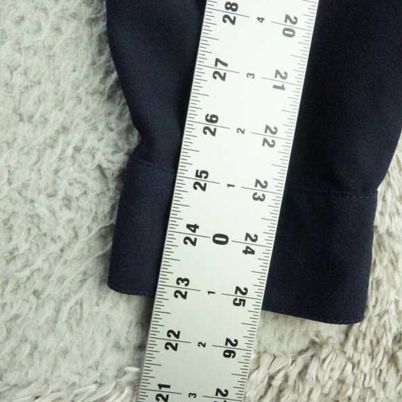 COPY - Talbots Midi Shirt Dress Womens 16 Blue Work Office Attire - Picture 11 of 13